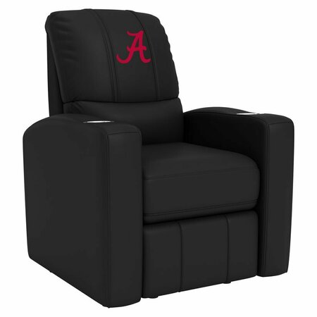 DREAMSEAT Stealth Recliner with Alabama Crimson Tide Red A Logo XZ52082CDSMHTBLK-PSCOL12071